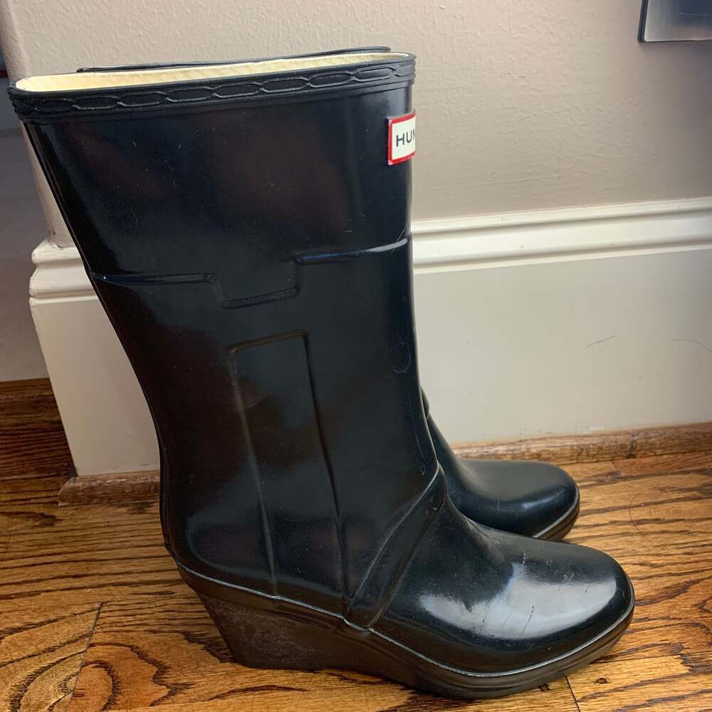 Hunter Boots women's Kellen wedge heel size 7 - Picture 2 of 6